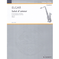 Salut d'Amour, Op. 12, No. 3 - Alto Saxophone and Piano