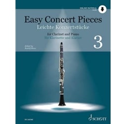 Easy Concert Pieces - Volume 3, Clarinet and Piano