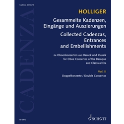 Collected Cadenzas, Entrances, and Embellishments for Oboe Concertos of the Baroque and Classical Era, Vol. 2: Double Concertos