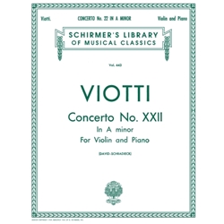 Concerto No. 22 in A Minor - Violin and Piano