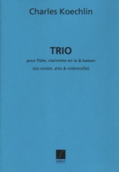 Trio, Op. 92 for Flute, Clarinet in A, and Bassoon - Set of Parts