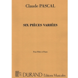 6 Pieces Variees - Flute and Piano