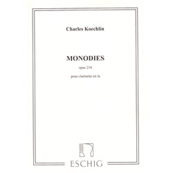 Monodies Op. 216 - Clarinet in A Unaccompanied