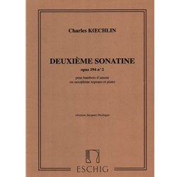 Sonatina No. 2, Op. 194 No. 2 Soprano Sax - (or Oboe d'amour) and Piano