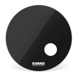 Evans EQ3 Resonant Black Bass Drum Head, 20 Inch