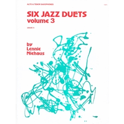 6 Jazz Duets Volume 3 - Alto and Tenor Saxophone Duet