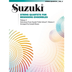 Suzuki String Quartets for Beginning Ensembles, Volume 2