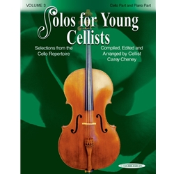 Solos for Young Cellists, Volume 3 - Cello and Piano