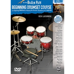 On the Beaten Path: Beginning Drumset Course Level 2 (Bk/CD/DVD)