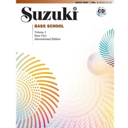 Suzuki Bass School, Volume 1 - Book with CD