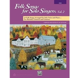 Folk Songs for Solo Singers, Vol. 2  (Bk/CD) - High Voice and Piano