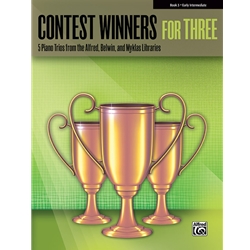 Contest Winners for Three, Book 3 - 1 Piano, 6 Hands