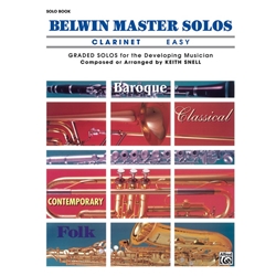 Belwin Master Solos Clarinet: Easy, Volume 1 - Clarinet Part