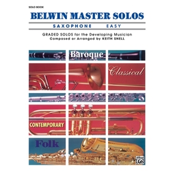 Belwin Master Solos Alto Sax: Easy, Vol. 1 - Alto Sax Part