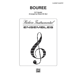 Bouree from Water Music - Clarinet Quartet