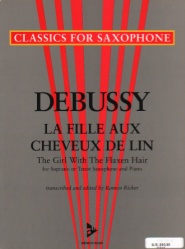 Girl with the Flaxen Hair (La Fille aux Cheveux Lin) - Soprano (or Tenor) Sax and Piano