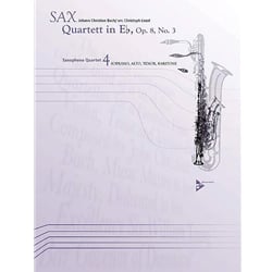 Quartett in E-flat, Op.8, No.3 - Saxophone Quartet (SATB)