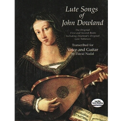 Lute Songs of John Dowland, Books 1 and 2 - Voice and Guitar (or Lute)