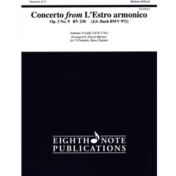 Concerto from L'Estro armonico - Clarinet Choir
