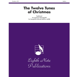 12 Tunes of Christmas - Sax Quartet SATB or AATB