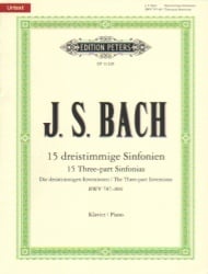 15 3-Part Sinfonias, BWV 787-801 - Piano