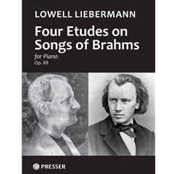 4 Etudes on Songs of Brahms, Op. 88 - Piano Solo