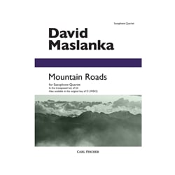 Mountain Roads (in transposed key of D-flat) - Sax Quartet SATB