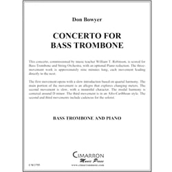 Concerto for Bass Trombone - Piano Reduction