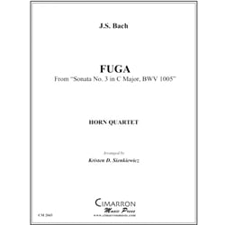 Fuga from "Sonata No. 3 in C Major, BWV 1005" - Horn Quartet