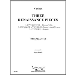 3 Renaissance Pieces - Horn Quartet