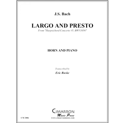 Largo and Presto from "Harpsichord Concerto No. 5, BWV 1056" - Horn & Piano