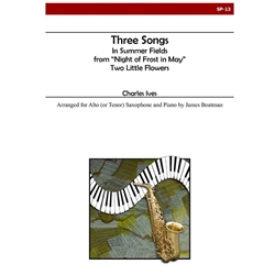 3 Songs for  Alto (or Tenor) Saxophone and Piano