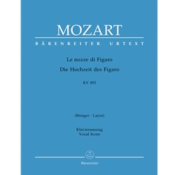 Le nozze di Figaro, K. 492 - Vocal Score  (Brieger & Layer) It./Ger.