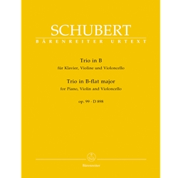 Trio in B-flat major, Op. 99, D 898 - Piano, Violin and Cello