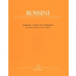 Andante and Theme with Variations - Flute, Clarinet, Horn, and Bassoon