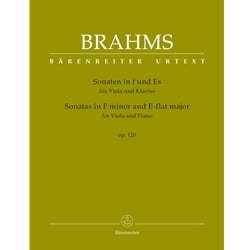 Sonatas, Op. 120 in F minor and E-flat major - Viola and Piano