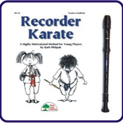 Brown Tudor Recorder & Recorder Karate Book