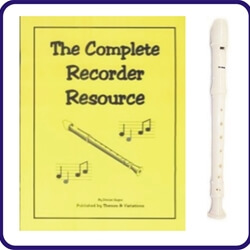 White Tudor Recorder & Complete Recorder Resource Book