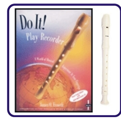 White Tudor Recorder & Do It Recorder Book/CD