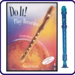Blue Candy Apple Recorder & Do It Recorder Book/CD