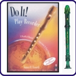Green Candy Apple Recorder & Do It Recorder Book/CD