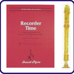 Gold Candy Apple Recorder & Recorder Time Book