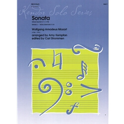 Sonata (Oboe Quartet, K. 370) - Piccolo and Piano