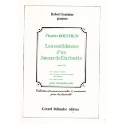 Les confidences d'un joueur de clarinette, Op. 141 - Clarinet Unaccompanied
