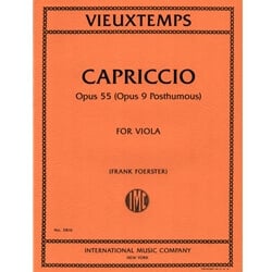Capriccio, Op. 55 (Op. 9 Posthumous) - Viola Unaccompanied