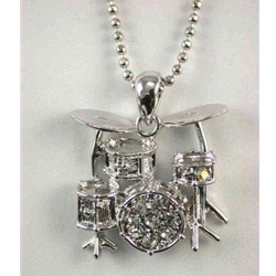 Drums Rhinestone Necklace