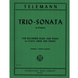 Trio Sonata in G minor - Recorder, Flute, and Piano (or Flute, Oboe, and Piano)