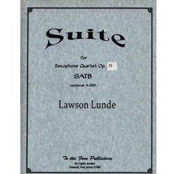 Suite, Op. 11 - Saxophone Quartet