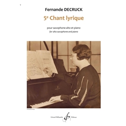 Chant lyrique No. 5 - Alto Sax and Piano
