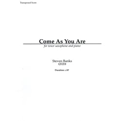 Come As You Are - Tenor Sax and Piano